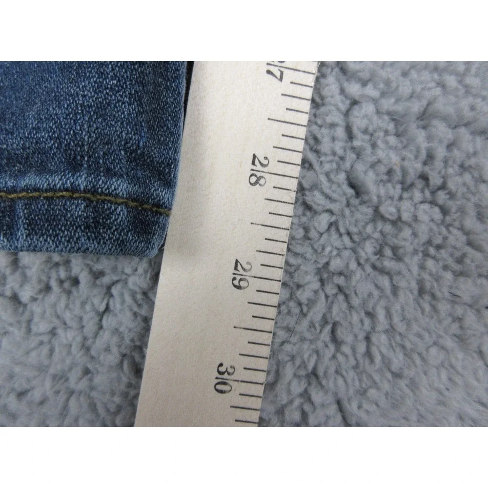 Wrangler Straight Fit Jeans Mens 38x30 Blue Medium Wash Stretch Denim Pants